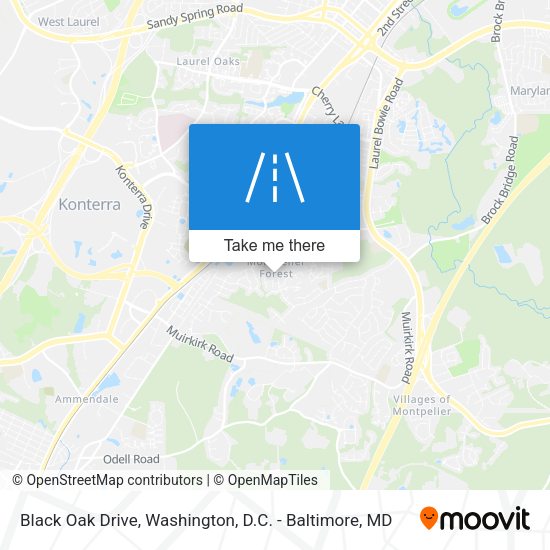 Mapa de Black Oak Drive