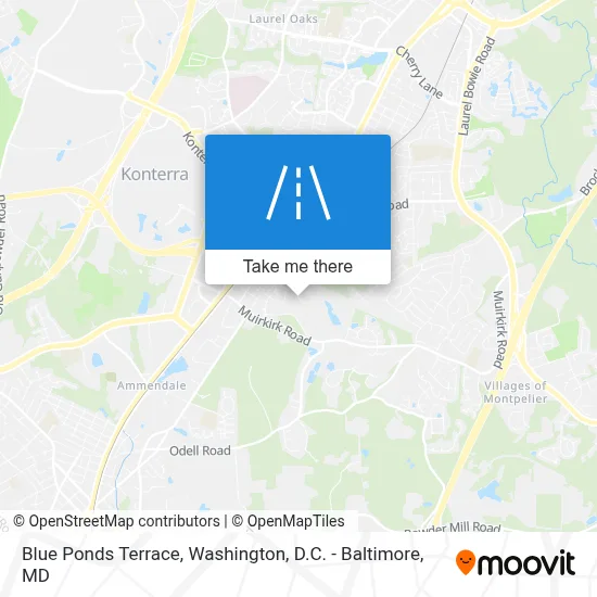 Blue Ponds Terrace map