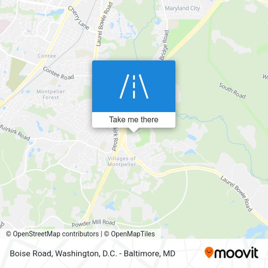 Mapa de Boise Road