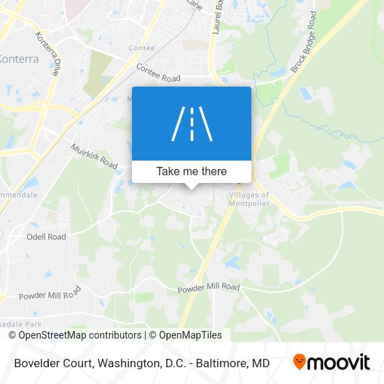 Bovelder Court map