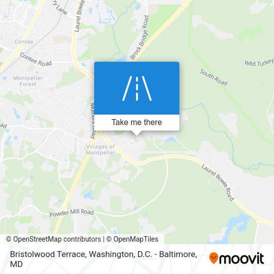Mapa de Bristolwood Terrace
