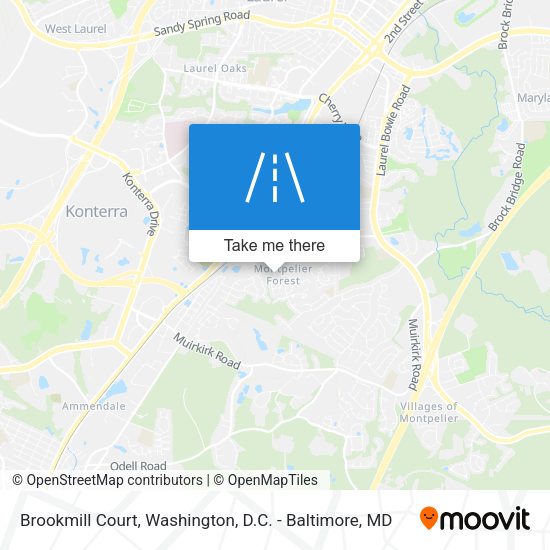Mapa de Brookmill Court