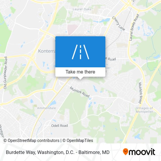 Burdette Way map