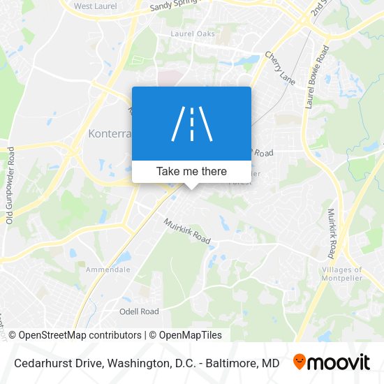Cedarhurst Drive map