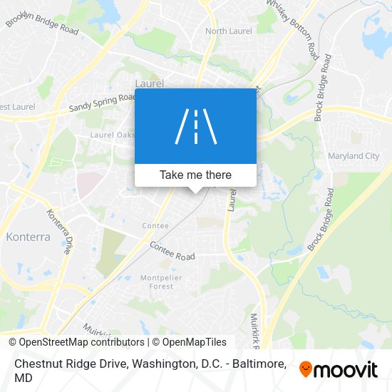 Mapa de Chestnut Ridge Drive
