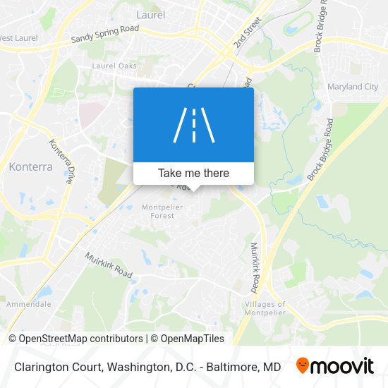 Clarington Court map