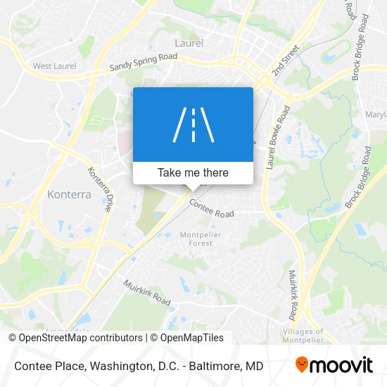 Contee Place map