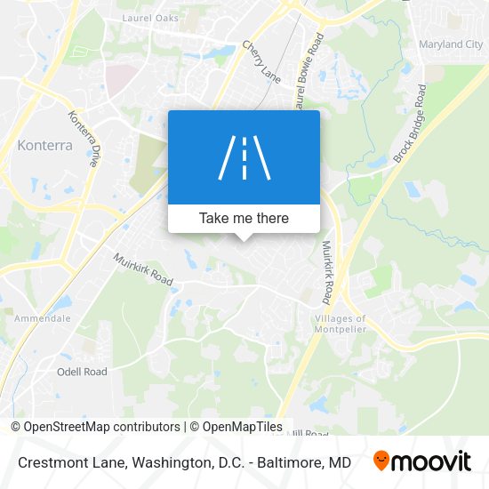 Mapa de Crestmont Lane