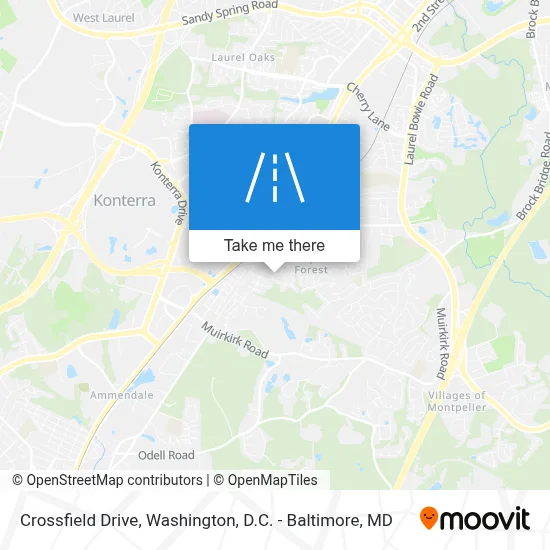 Crossfield Drive map