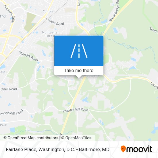 Mapa de Fairlane Place