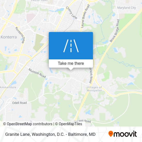 Mapa de Granite Lane