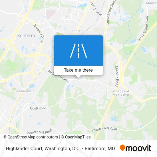 Highlander Court map