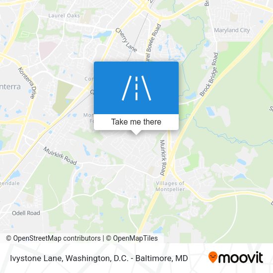 Ivystone Lane map
