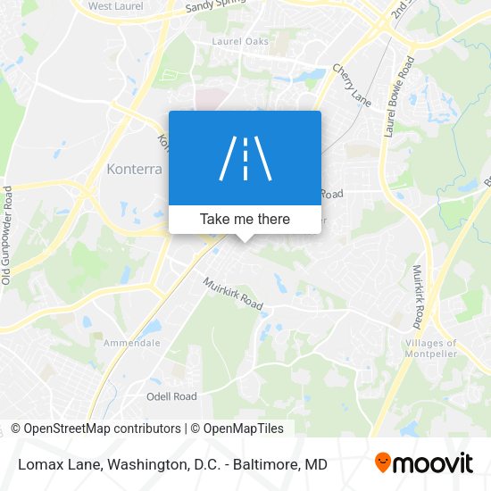 Mapa de Lomax Lane