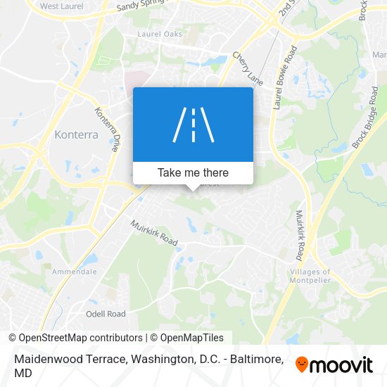Maidenwood Terrace map