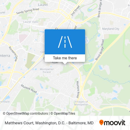 Matthews Court map