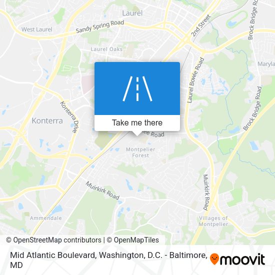 Mid Atlantic Boulevard map