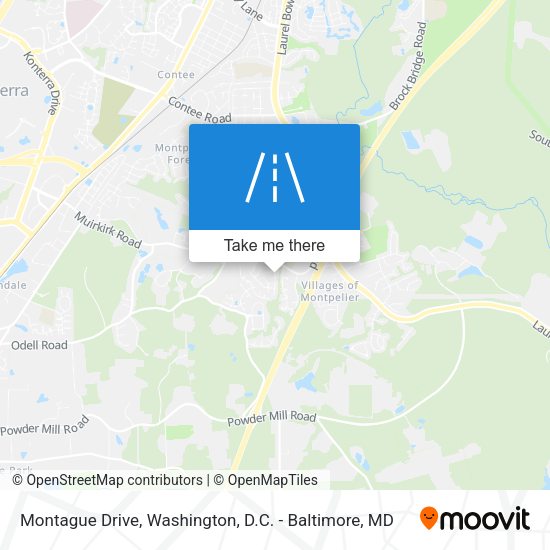 Montague Drive map