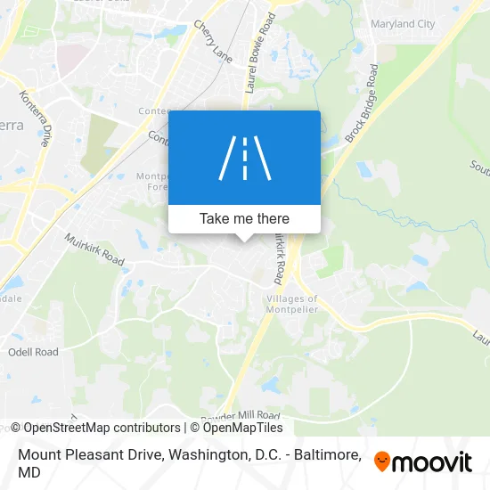 Mount Pleasant Drive map
