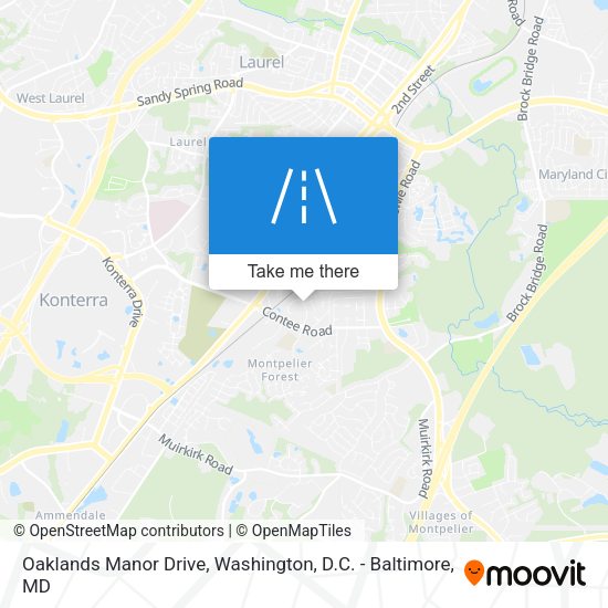 Mapa de Oaklands Manor Drive