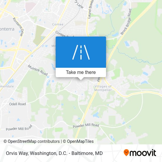 Orvis Way map