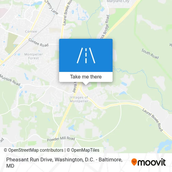 Pheasant Run Drive map