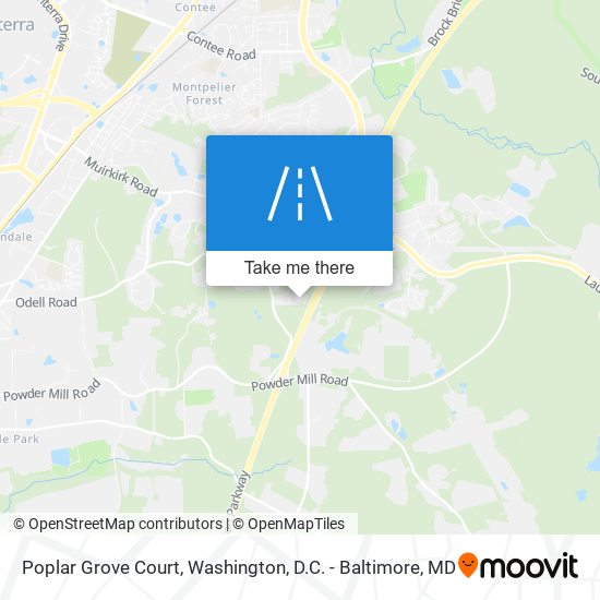 Mapa de Poplar Grove Court