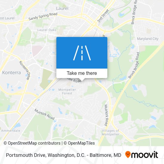 Mapa de Portsmouth Drive