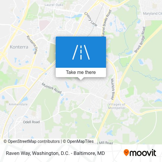 Raven Way map