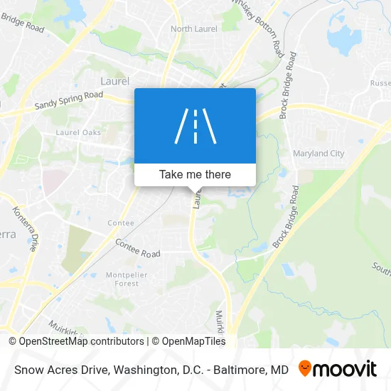 Snow Acres Drive map