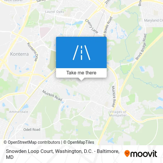 Snowden Loop Court map