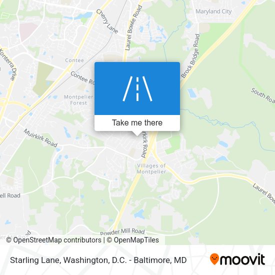 Mapa de Starling Lane