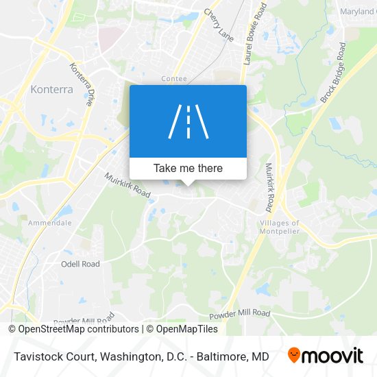 Mapa de Tavistock Court