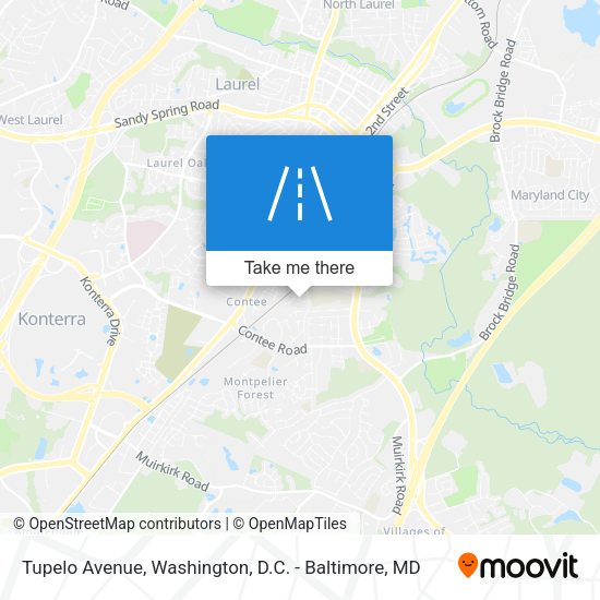 Tupelo Avenue map
