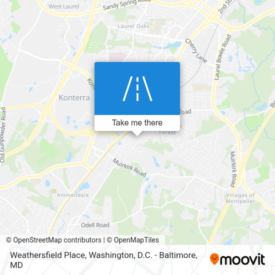 Mapa de Weathersfield Place