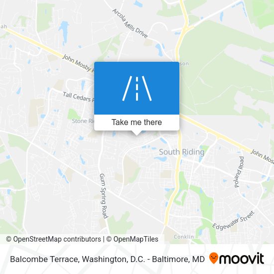 Balcombe Terrace map