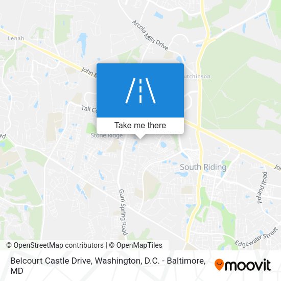 Belcourt Castle Drive map
