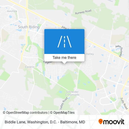 Mapa de Biddle Lane