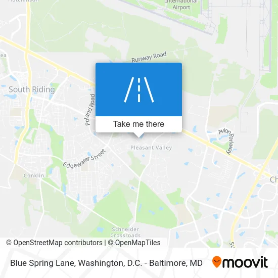 Blue Spring Lane map