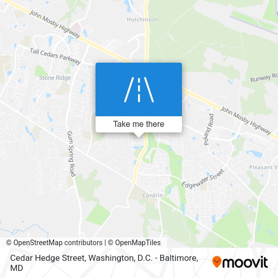 Mapa de Cedar Hedge Street