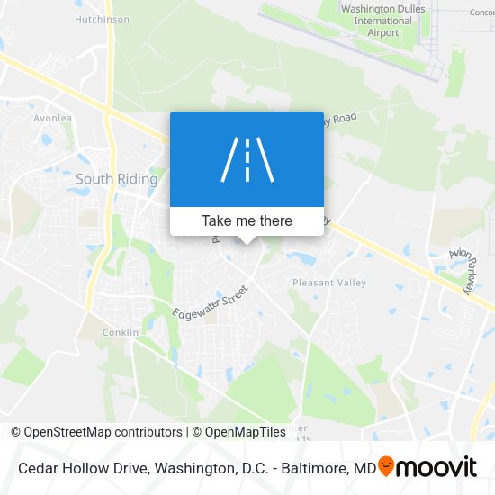 Cedar Hollow Drive map
