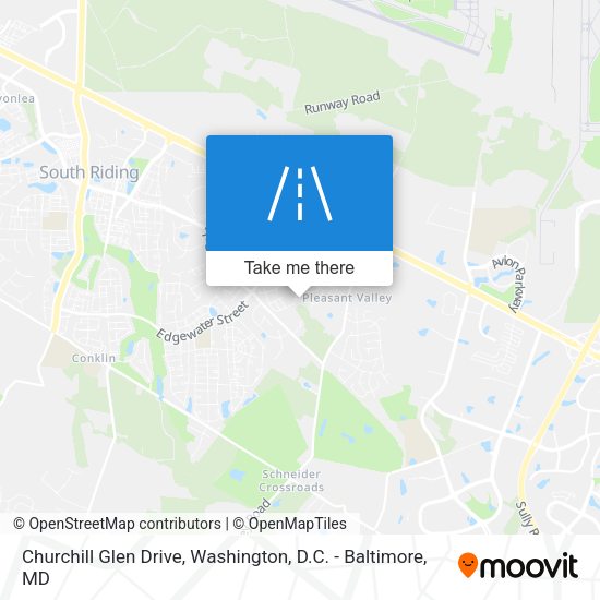 Churchill Glen Drive map