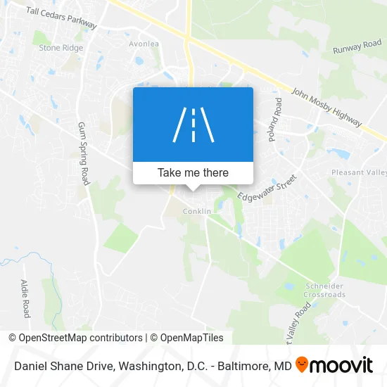 Daniel Shane Drive map