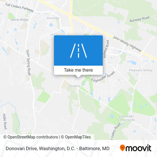 Donovan Drive map