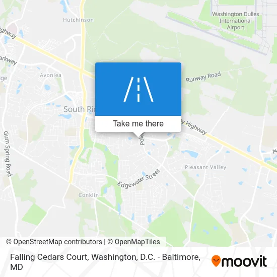 Falling Cedars Court map