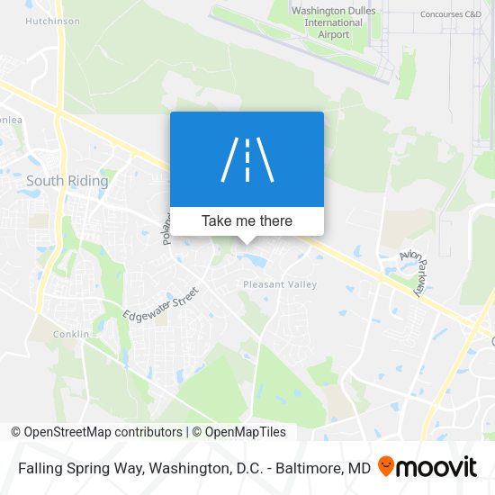 Falling Spring Way map