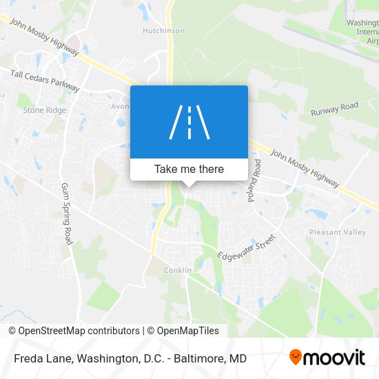 Freda Lane map