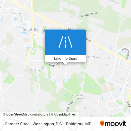 Gardner Street map