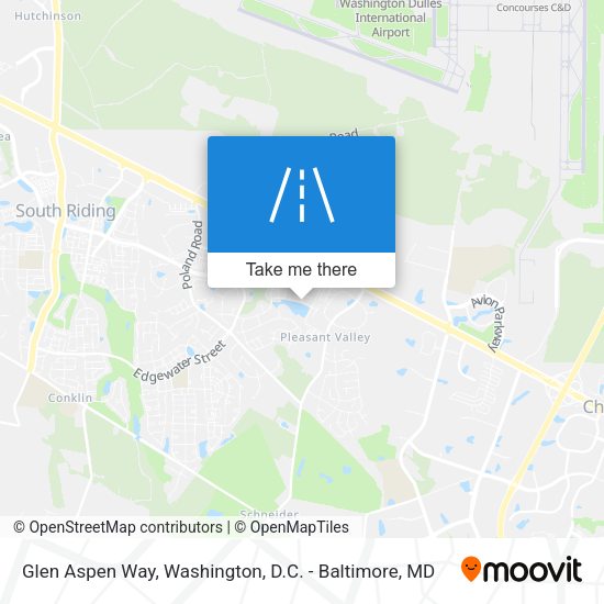 Glen Aspen Way map