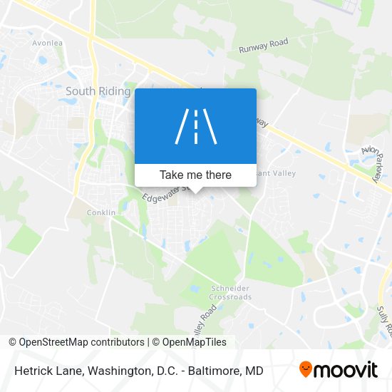 Hetrick Lane map
